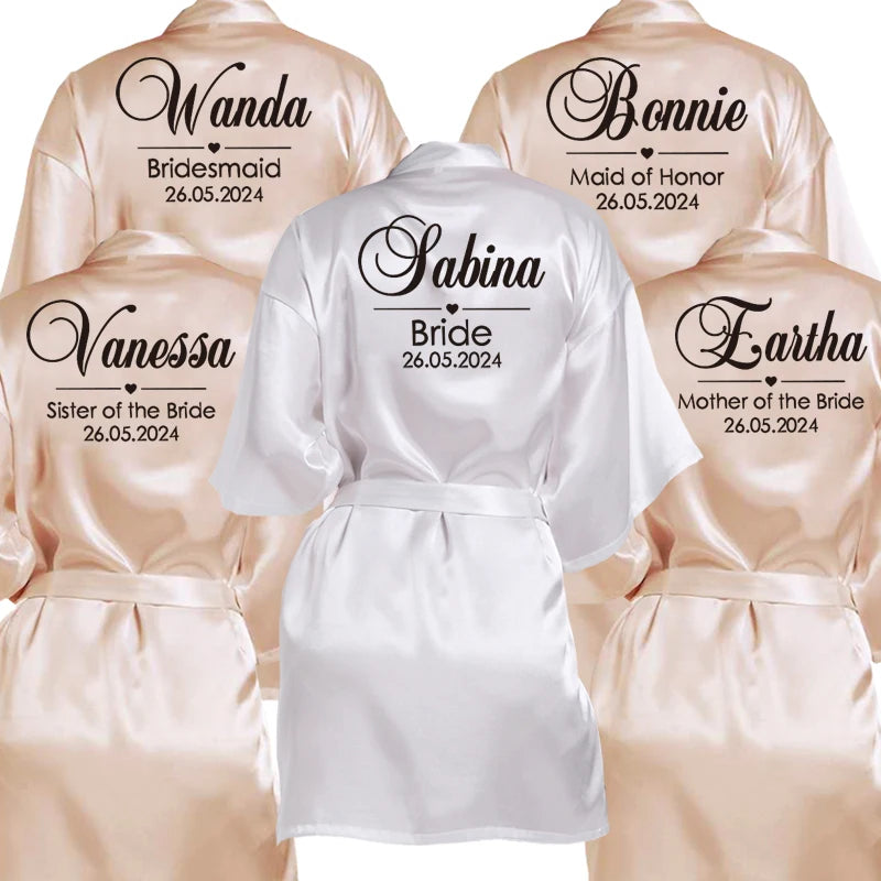 Personalized Wedding Robes for Bride, Bridesmaids & Special Occasions - Customized to Make Every Moment Memorable!