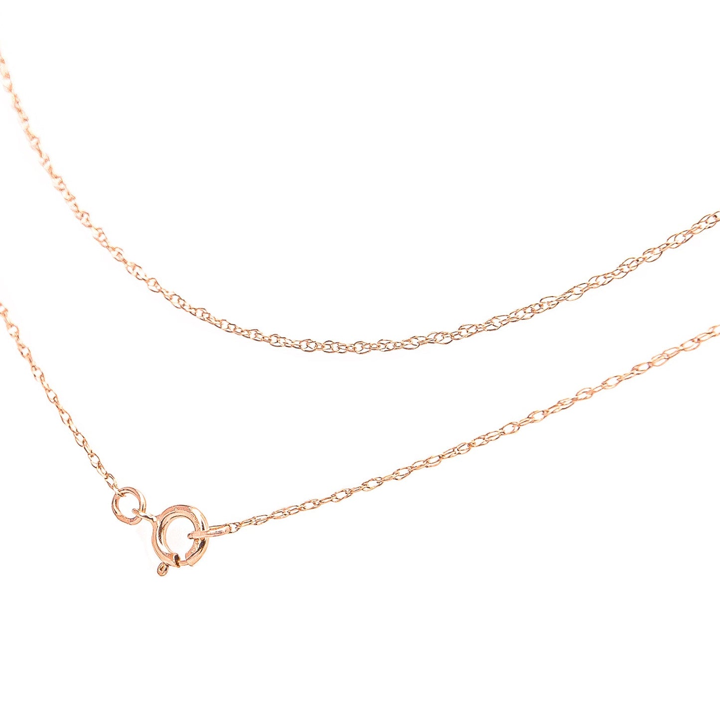 10K Genuine Gold Necklace various sizes | 10K White Gold Necklace, Yellow Gold Necklace, Rose Gold Necklace | Genuine Gold Chain Rope Necklace